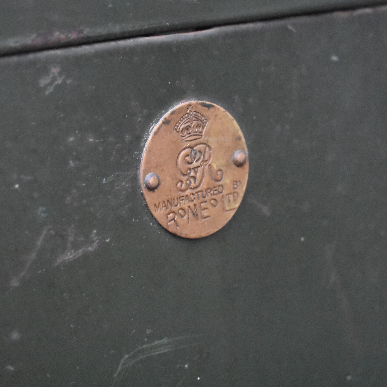 photo furniture Vintage 1934 Roneo Green Steel Filing Bank Of Drawers Bedside Cabinets Pair