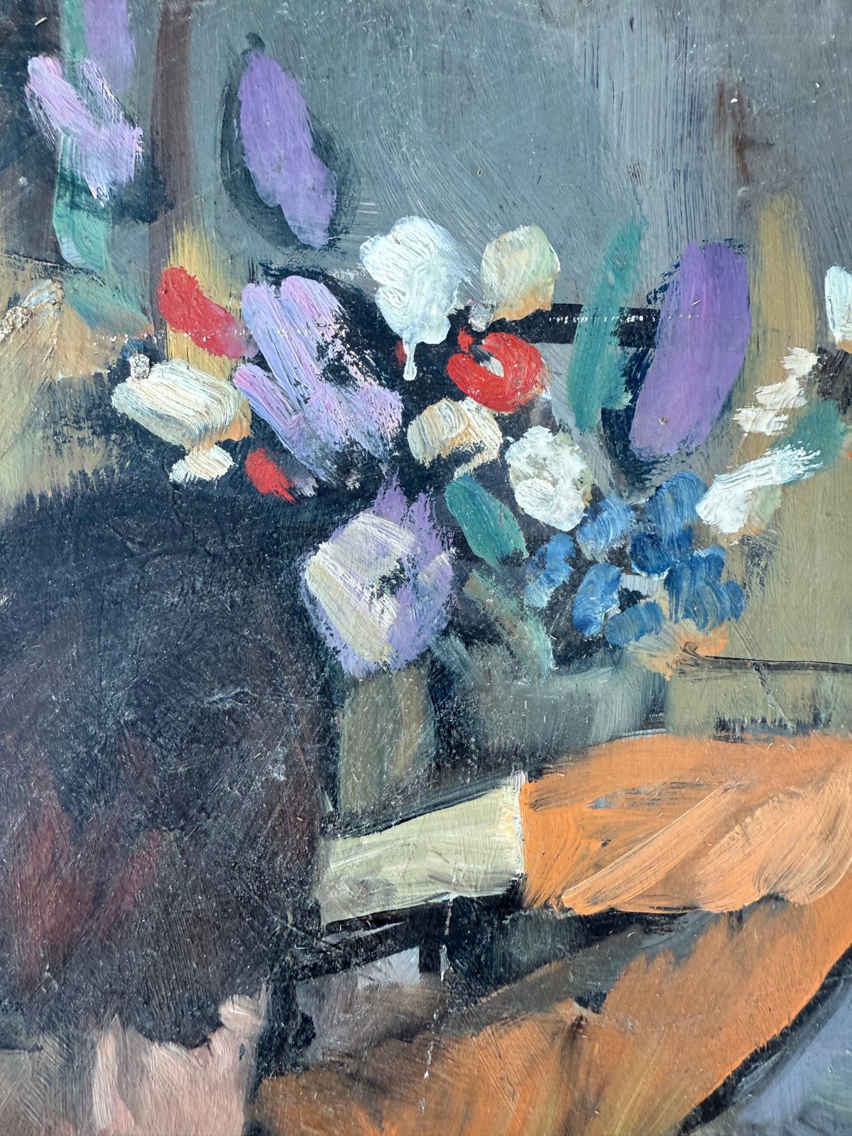Ramon Pichot I Soler Reclining Woman Oil On Board Painting C.1960 photo 850.0