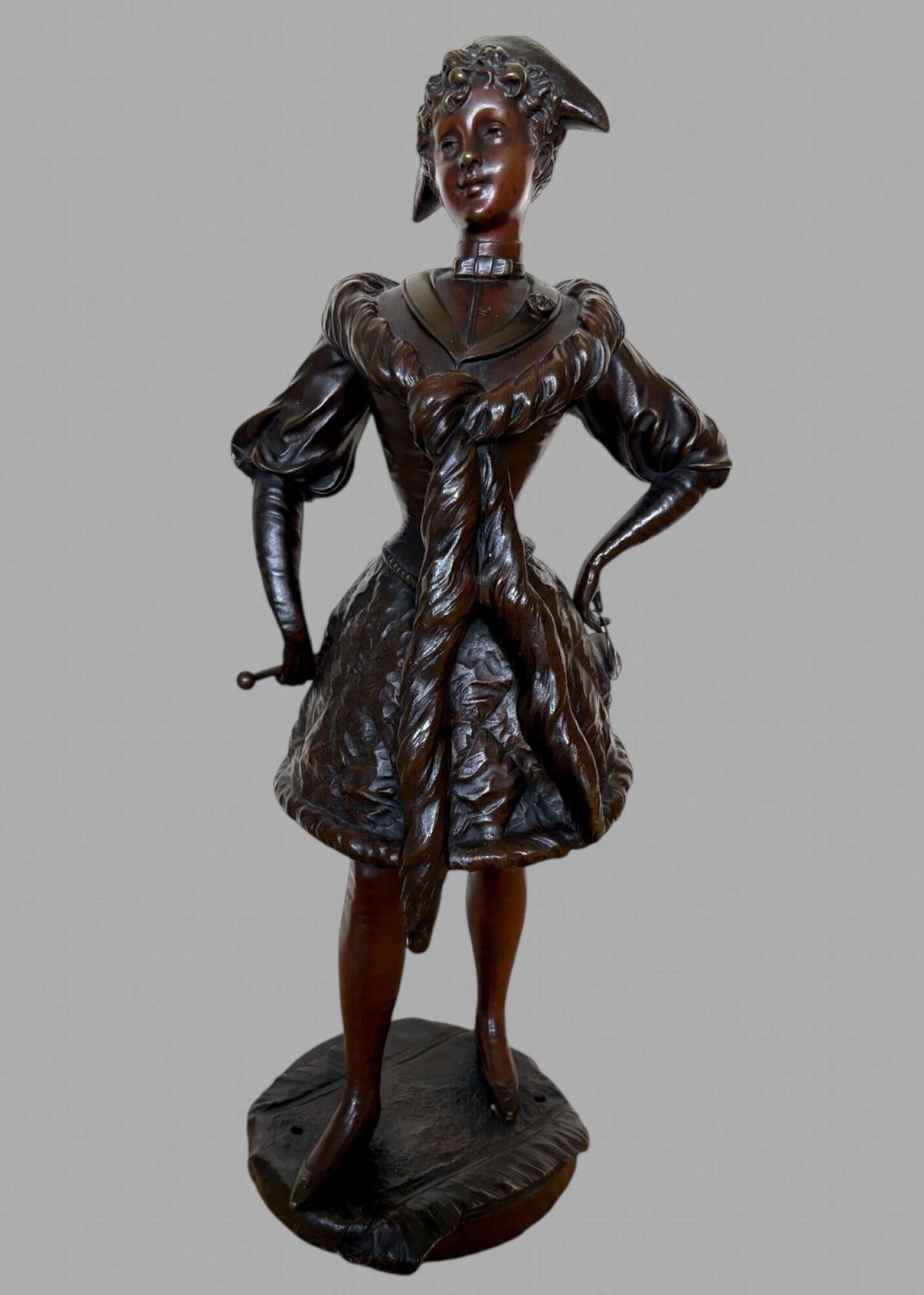 Sylvain Kinsburger   Bronze  Young Lady In Costume C1910