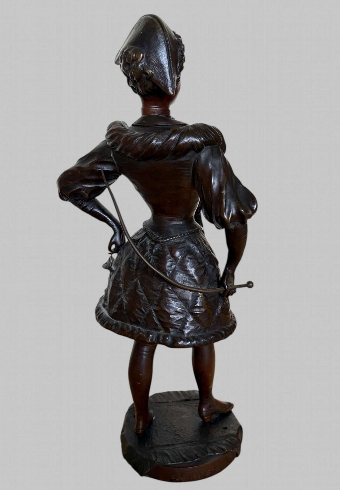 Sylvain Kinsburger   Bronze  Young Lady In Costume C1910 photo for sale