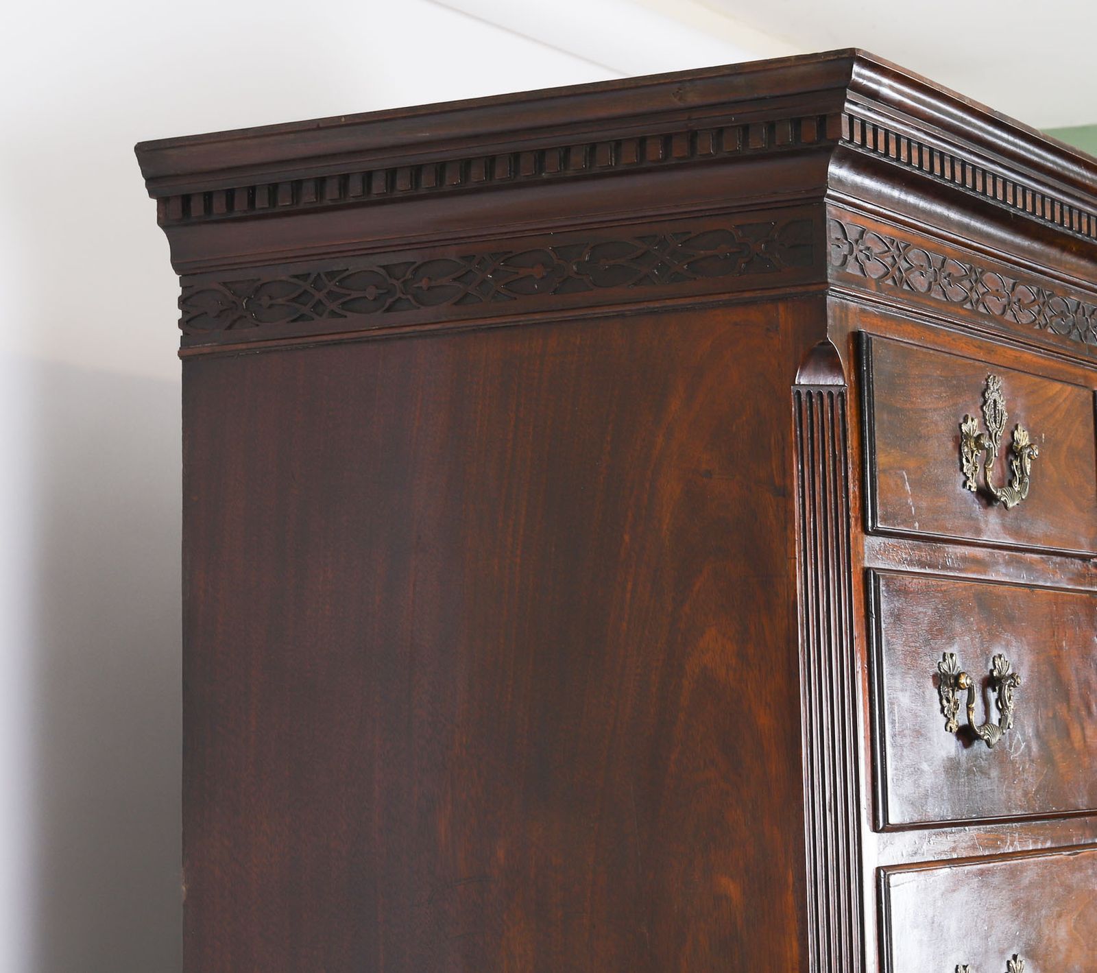 photo vintage Antique George III Mahogany Chest Circa 1770 18th C