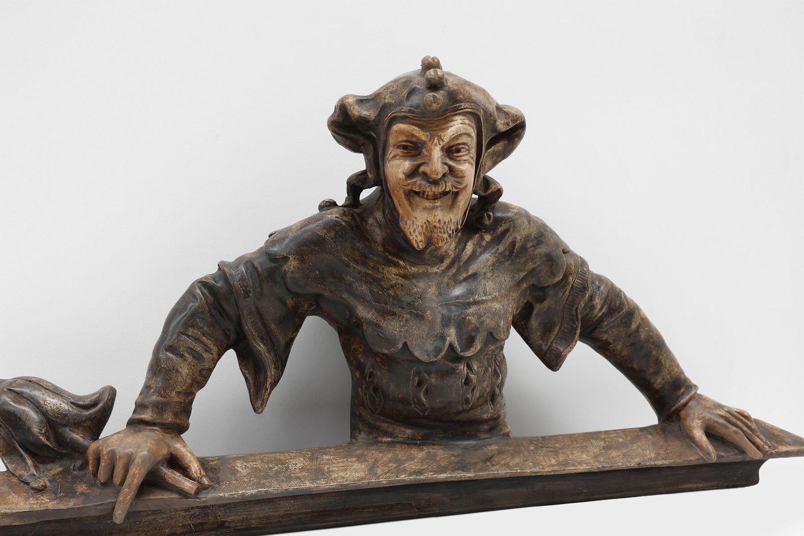 Antique Plaster Jester Or Joker, France, 1880s photo for sale