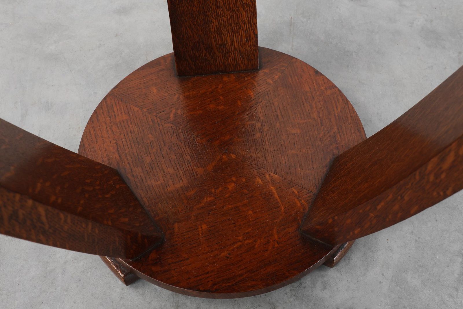 photo for sale Art Deco Side Table In Wood And Chess Style Veneered Top, 1940