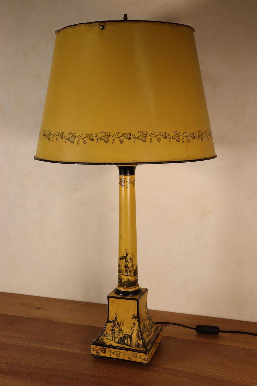 Original Italian Mid Century Tole / Metal Table Lamp (St.254) photo vinterior