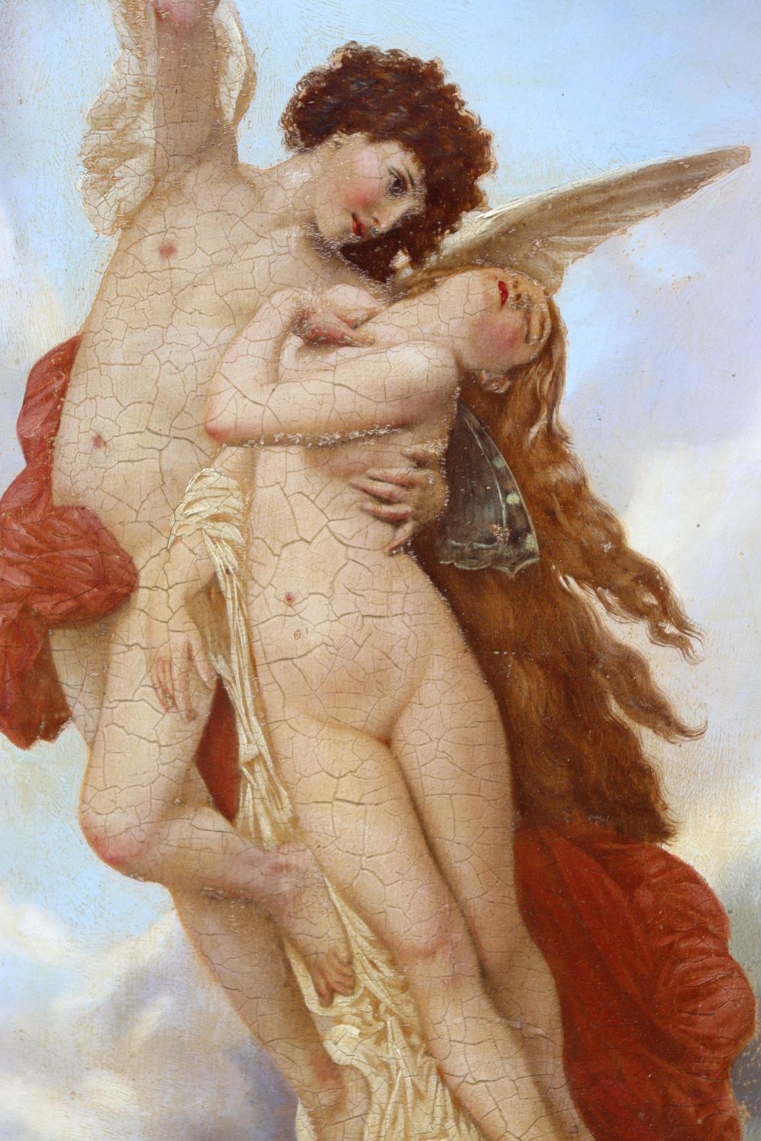 Romantic Oil Painting " The Abduction Of Psyche "  (St.251) photo for sale