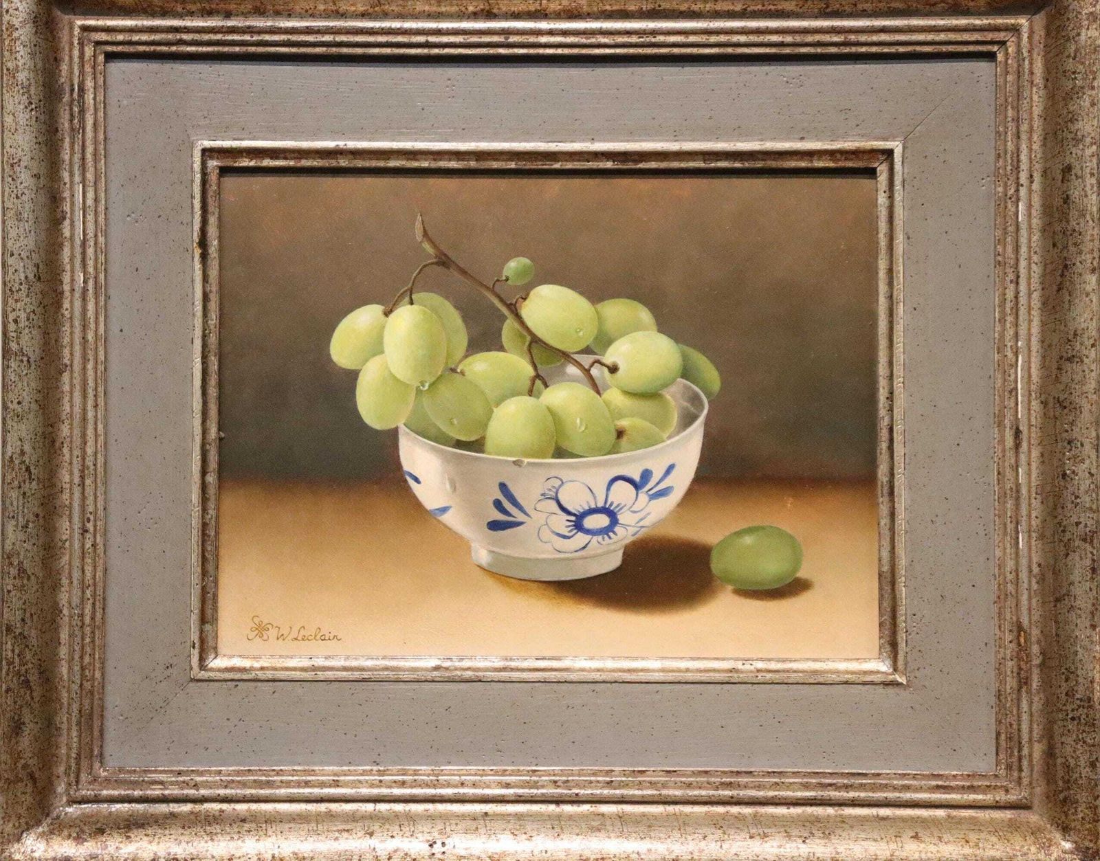 Still Live On Hardboard , 20th Century Painted By Belgian Artist Walter Leclair (St.239)