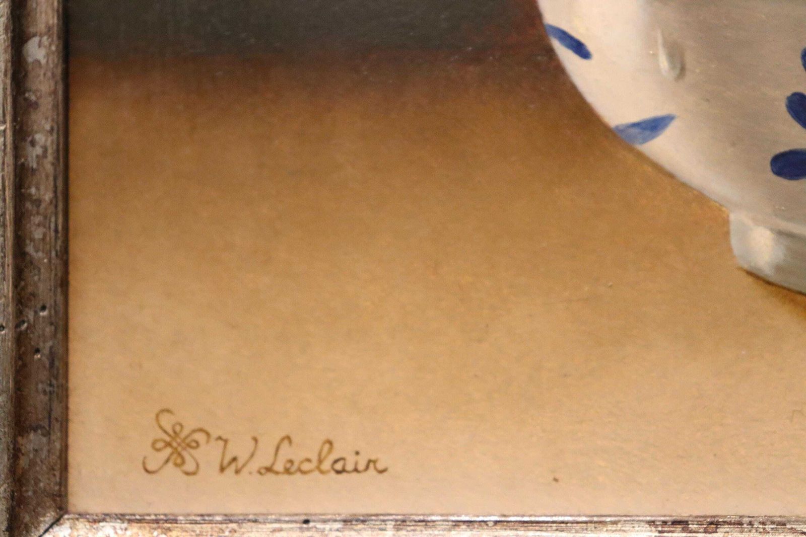 Still Live On Hardboard , 20th Century Painted By Belgian Artist Walter Leclair (St.239) photo vinterior
