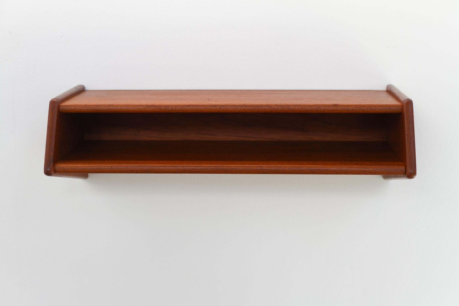 495.0 Danish Floating Teak Shelf By Kai Kristiansen For Aksel Kjersgaard, 1960s. photo