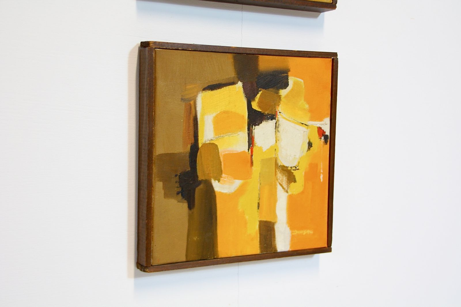 Vintage Abstract Paintings By P.J Davison   California C.1970 photo vinterior