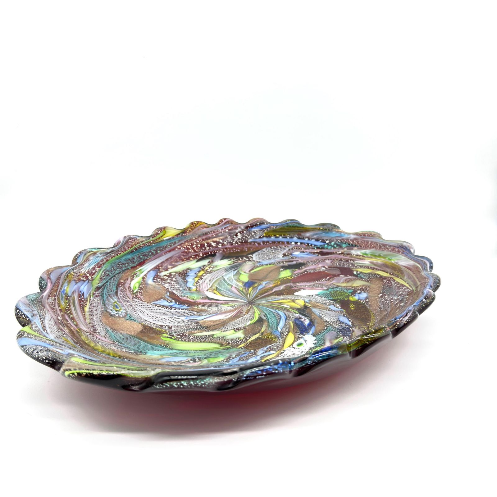 Vintage Murano Art Glass Bowl – Dino Martens For Avem, “Tutti Frutti” Series, 1950s photo for sale