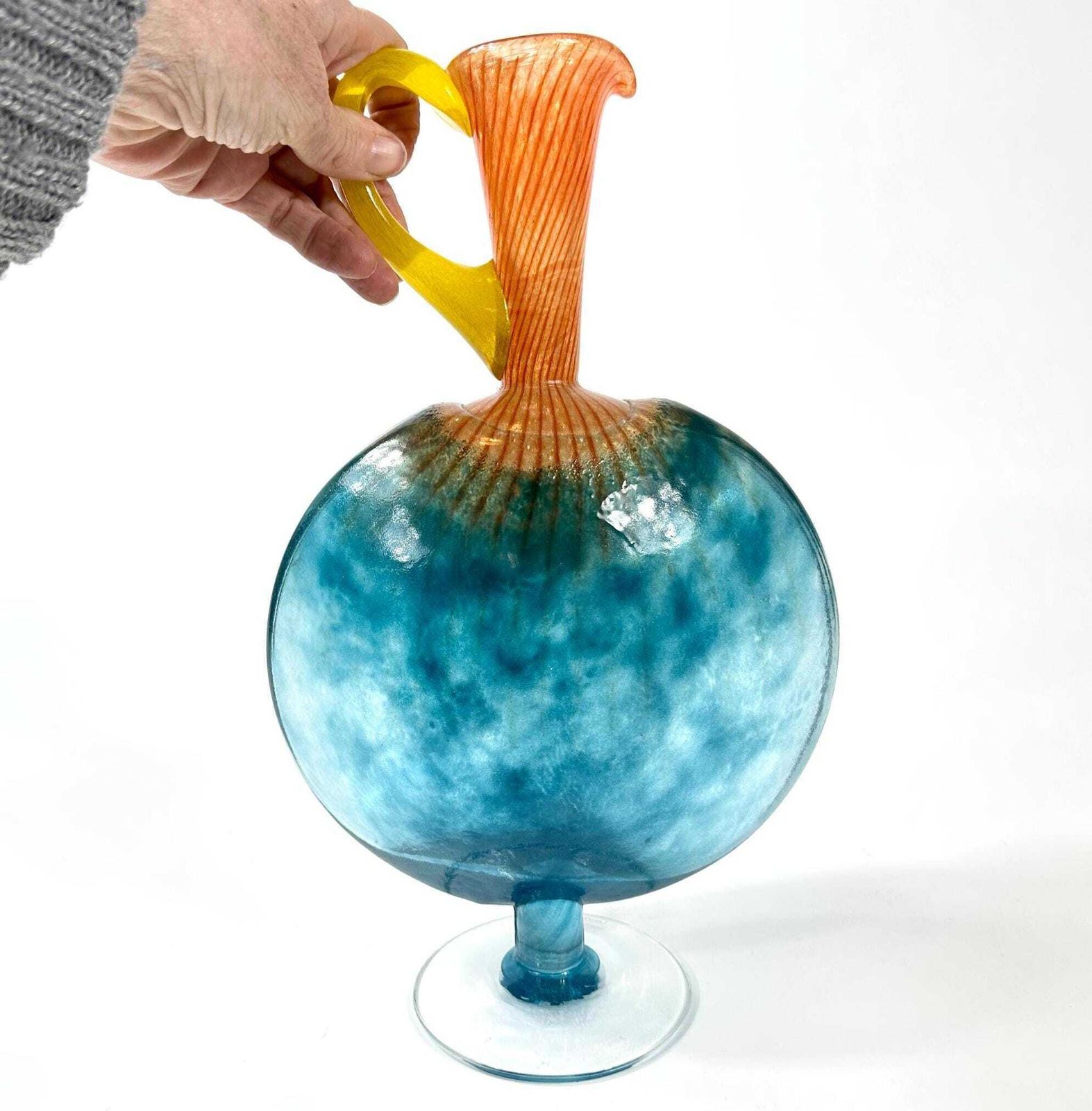 Kosta Boda Art Glass Vase: Kjell Engman Bon Bon Series photo vintage