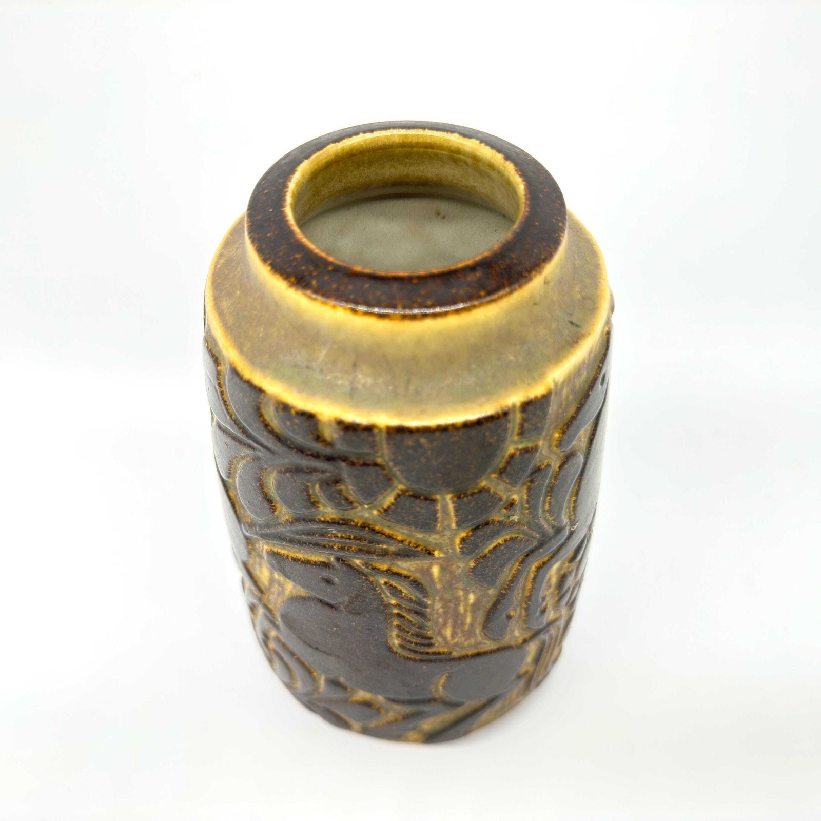 Danish Pottery Vase – 1970s Horse Motif By Michael Andersen & Marianne Starck, Bornholm photo 168.0