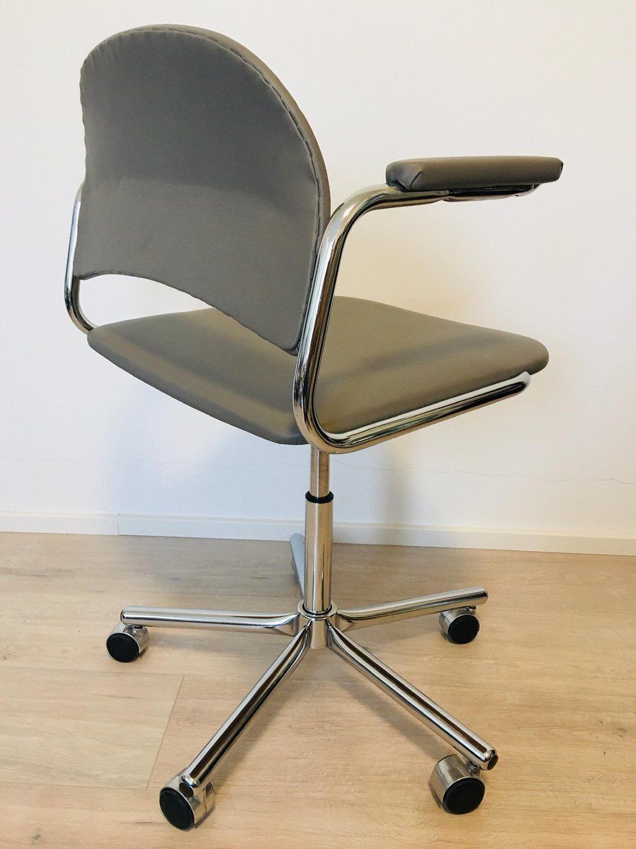 Light Grey Office Chair From Kovona, 1970s photo buy