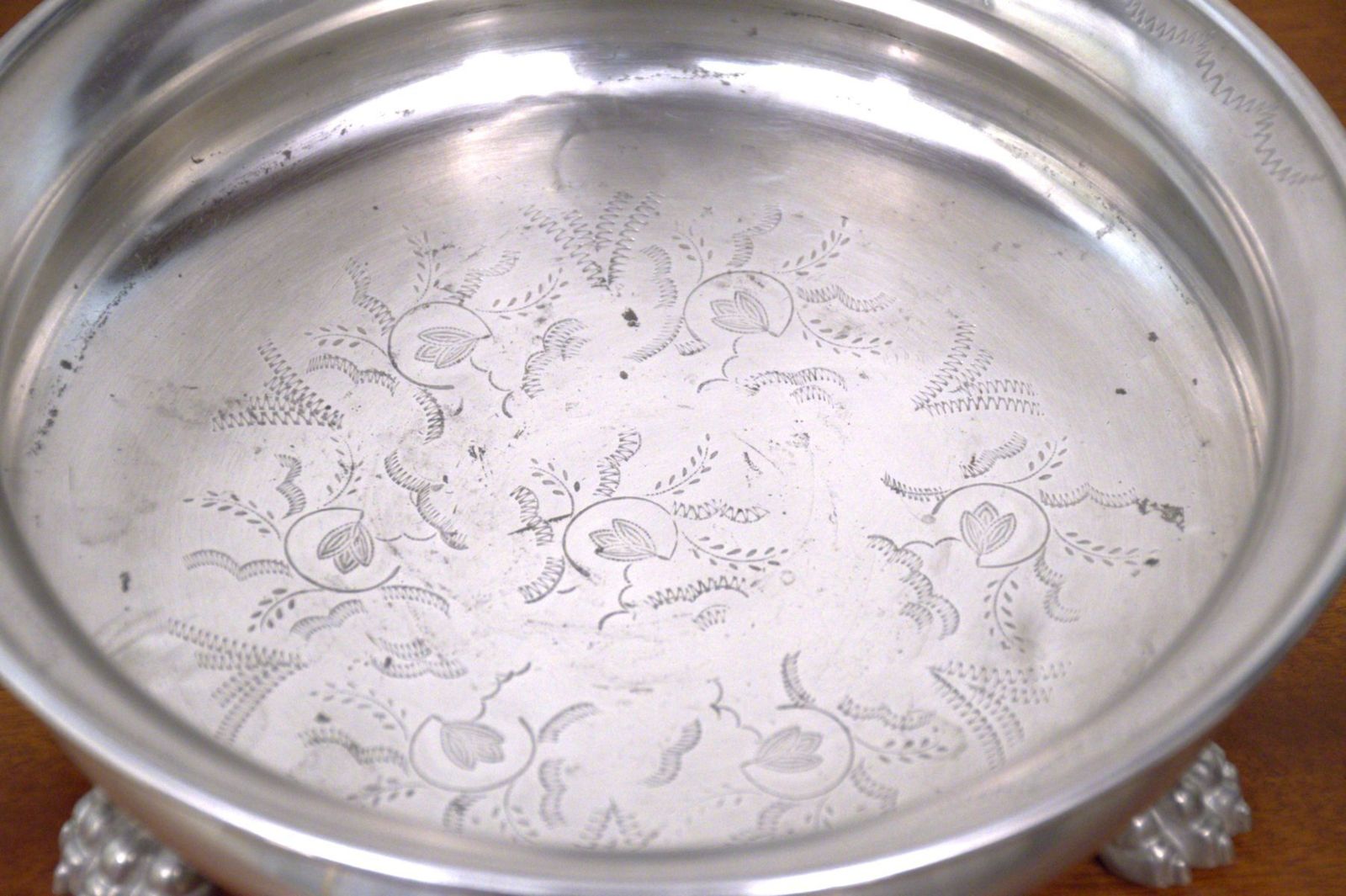 Swedish Grace Pewter Bowl By Anna Petrus For Svenskt Tenn, 1928 photo for sale