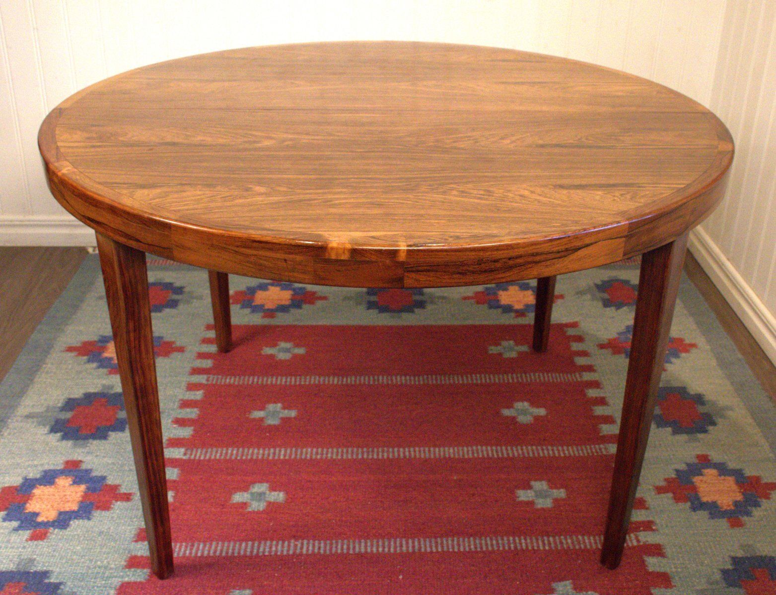 Danish Rosewood Extendable Dining Table By Kai Kristiansen, 1960s, Set Of 3