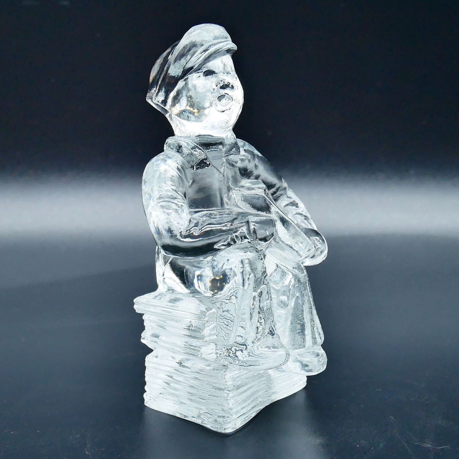 Kosta Boda Kjell Engman Art Glass Figurine, 1985 photo furniture