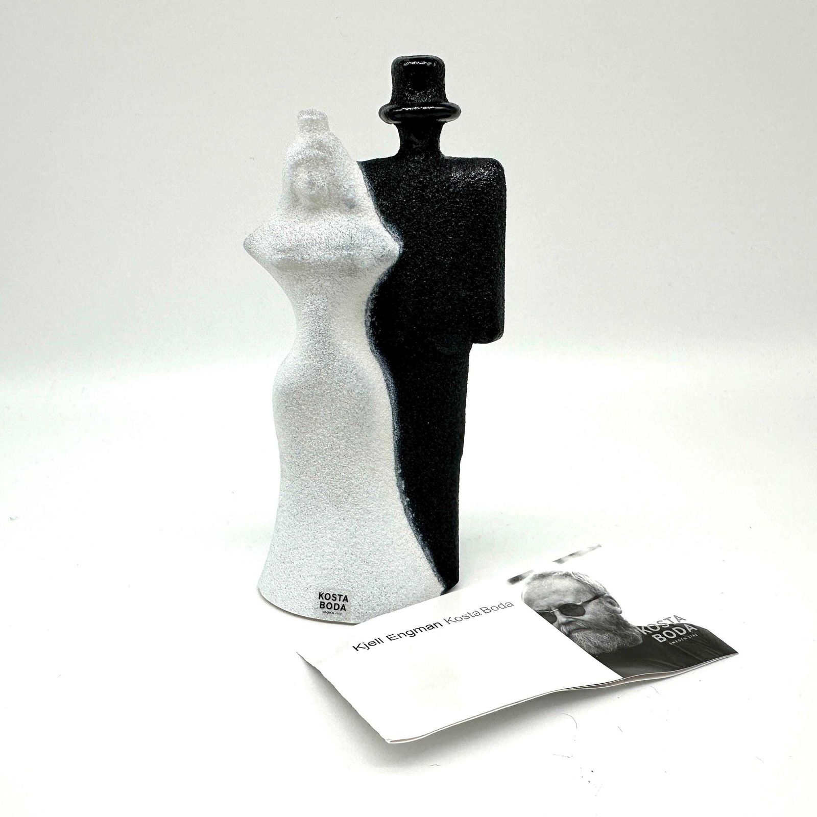 photo for sale Kosta Boda Wedding Glass Sculpture: Kjell Engman Catwalk Art, Original Box