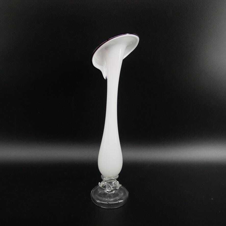 Vintage Murano Style Jack In The Pulpit Vase – Hand Blown Art Glass, 1960s photo buy