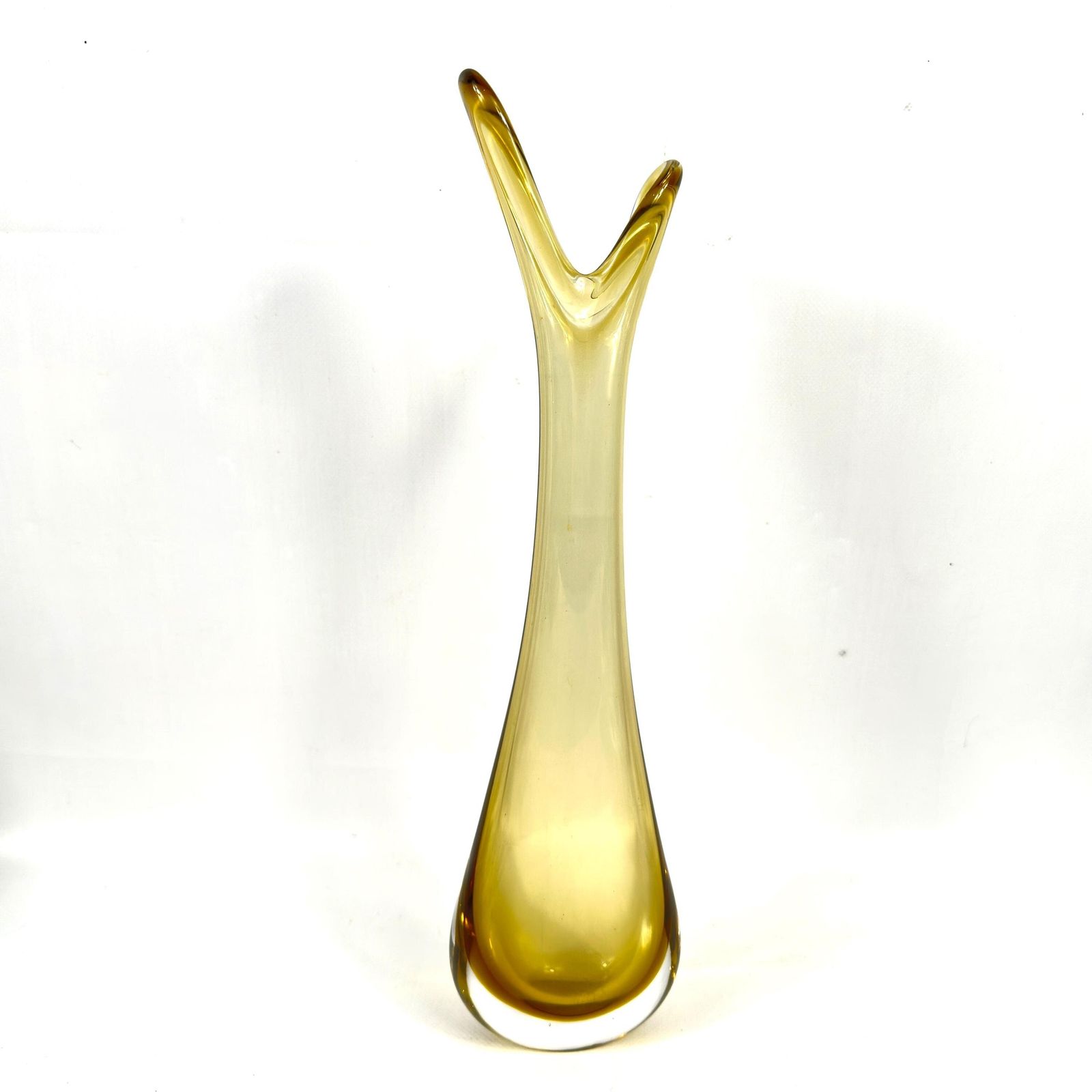1960s Amber Art Glass Vase – åseda Glasbruk, Bo Borgström Design photo 138.0