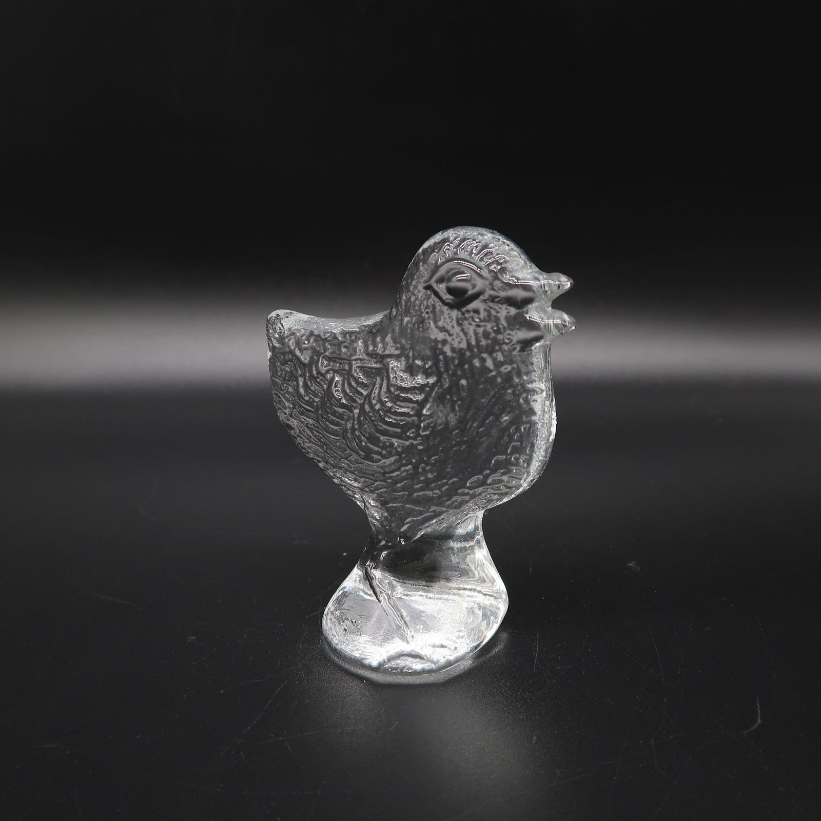 Kosta Boda Glass Chicken Figurine – Bertil Vallien Swedish Art Glass photo Art