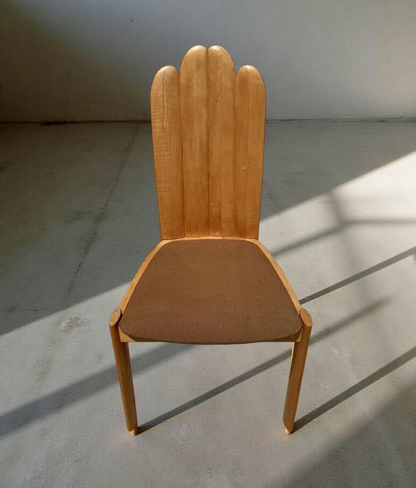 Scandinavian Maple Dining Chair Attributed To Poul Hundevad For Vamdrup Stolefabrik, Denmark, 1960s photo Furniture