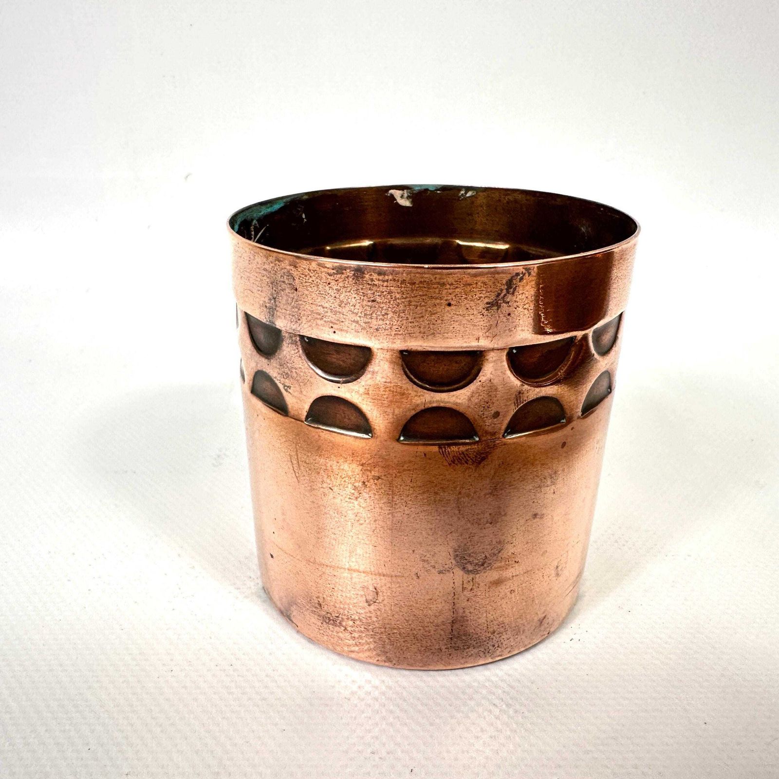 Arts And Crafts Copper Smoking Set – Handcrafted Scandinavian Design, 1920s–1930s photo Home Decor