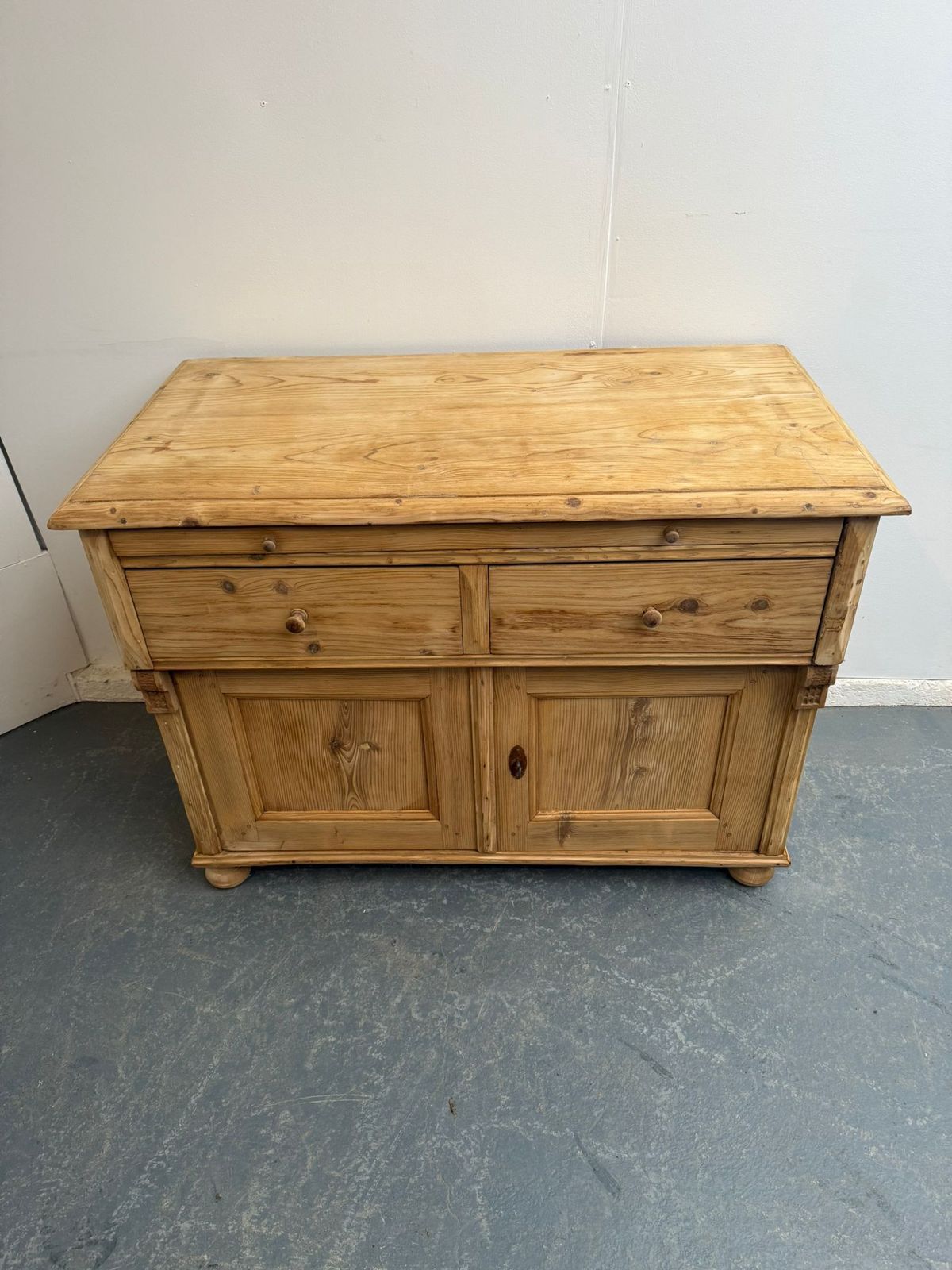 An Amazing Victorian Pine Bread Slide Large Dresser Base To Wax/Paint photo furniture