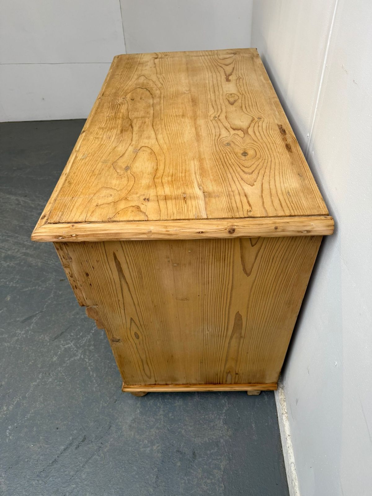 An Amazing Victorian Pine Bread Slide Large Dresser Base To Wax/Paint photo buy