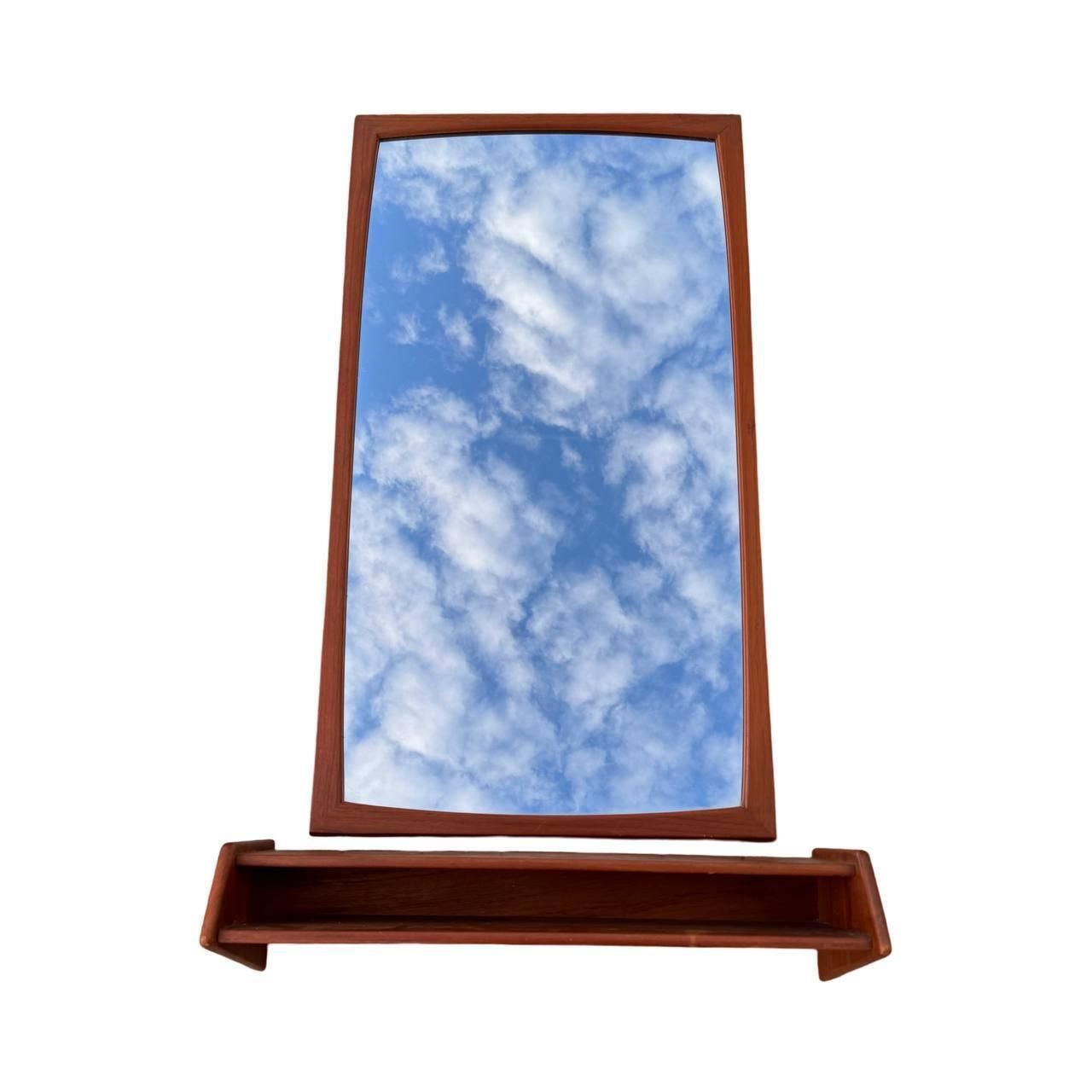 Model 106 Wall Mirror With Shelf By Aksel Kjersgaard, Set Of 2 photo vintage