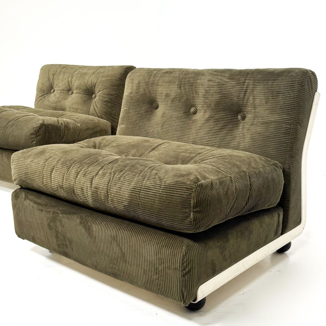 Mid Century Modern Pair Of “Amanta” Armchairs By Mario Bellini, 1960s photo for sale