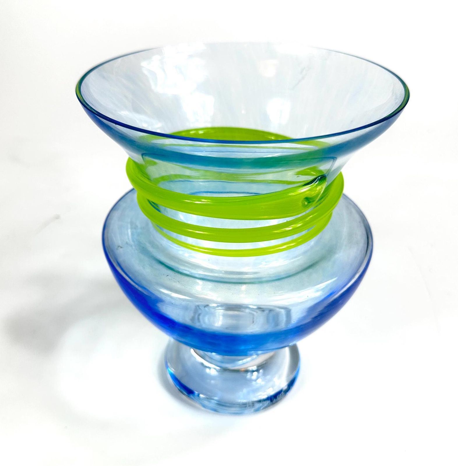 Kosta Boda Monica Backström Glass Vase,  Mid Century 'Serpent' Series photo furniture