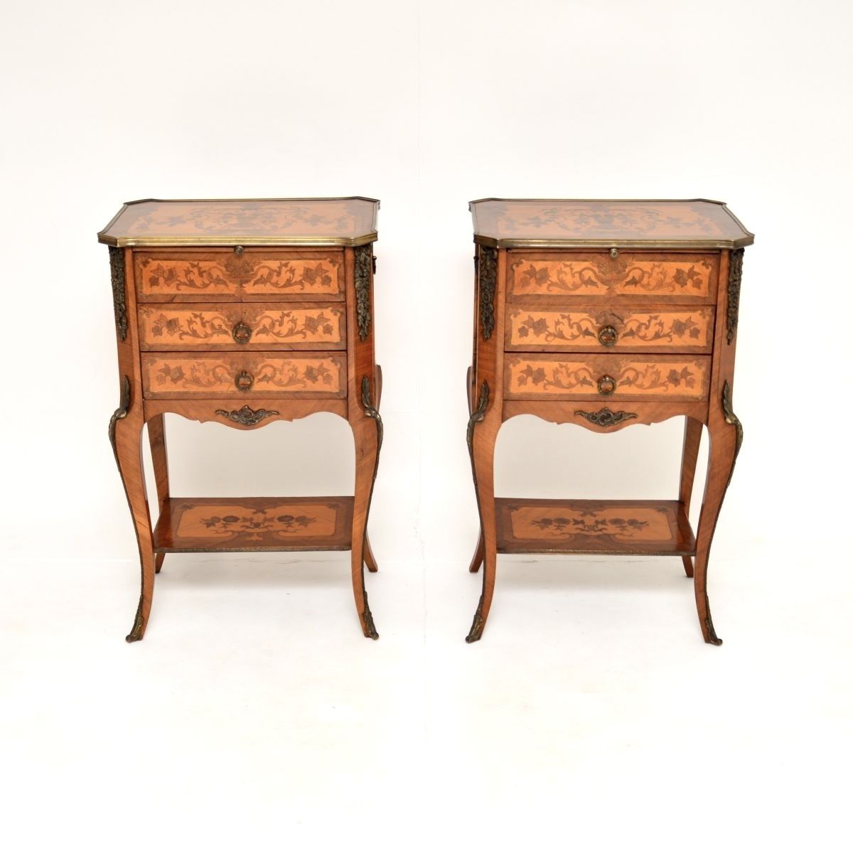 Pair Of Antique French Style Side Tables photo furniture