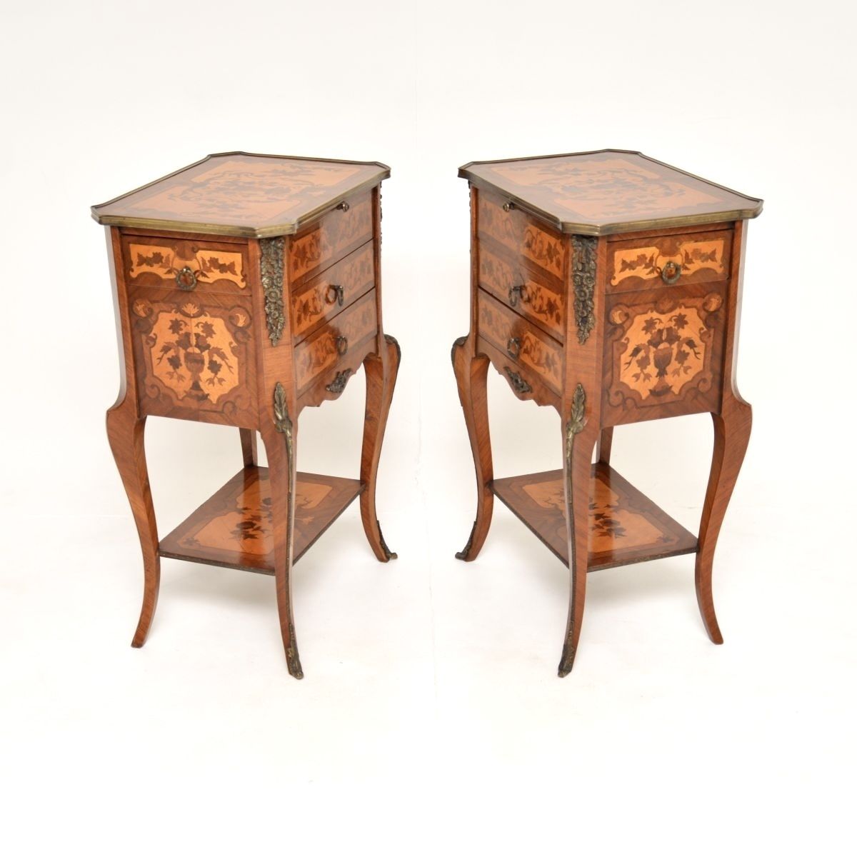 photo for sale Pair Of Antique French Style Side Tables