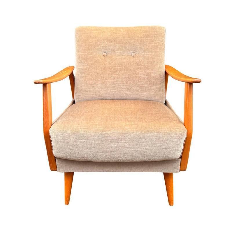 European Modernist Lounge Chair Attributed To De Ster Gelderland photo for sale