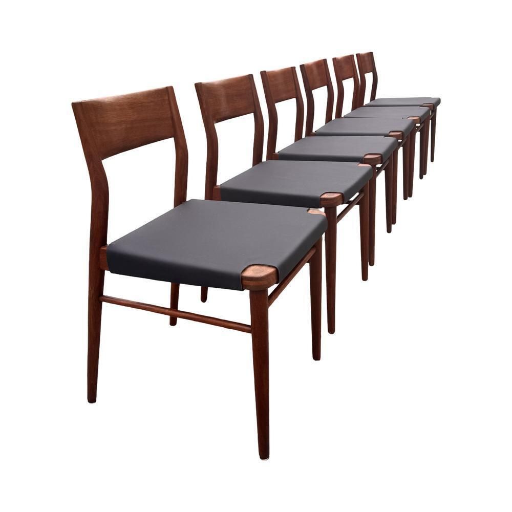 1492.0 Model 351 Dining Chairs In Teak By Georg Leowald For Wilkhahn, Germany, 1956, Set Of 6 photo