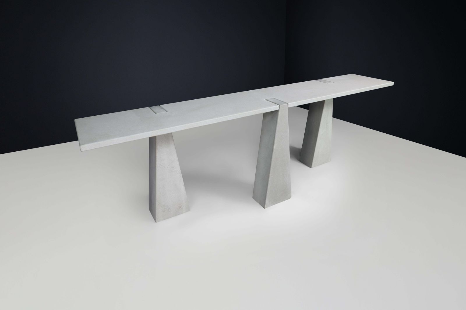 Furniture Pietra Serena' Inca'  Console By Angelo Mangiarotti For Skipper, Italy, 1978 photo
