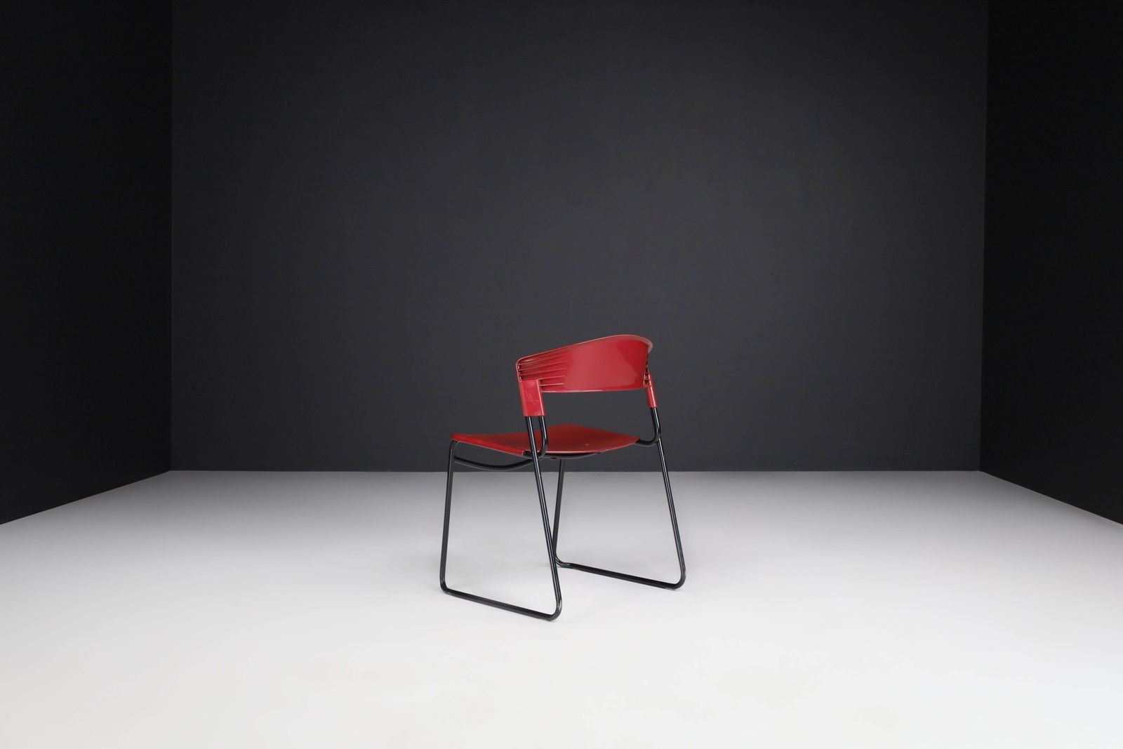 Set Of 6 Stackable Chairs Paolo Favaretto & Airborne Assisa Italy 1980s photo 1357.0