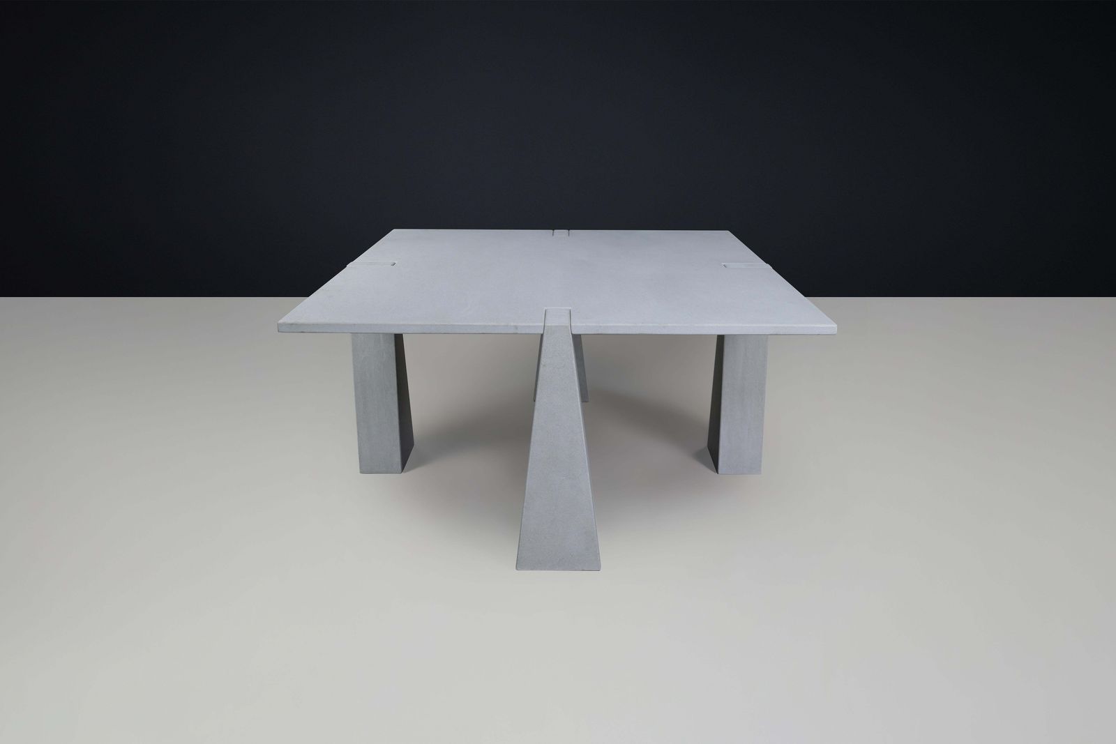 Pietra Serena' Inca' Dining Room  Centre Table By Angelo Mangiarotti For Skipper photo Furniture