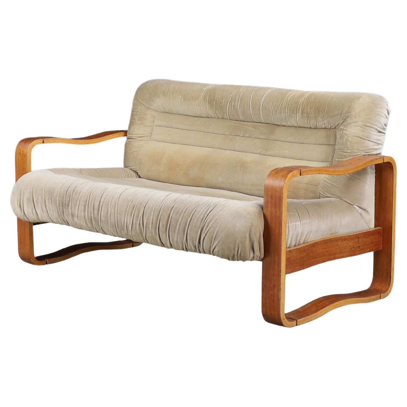 Mid Century Modern Bentwood Sofa By Jan Bočan, Czech Republic, 1970s