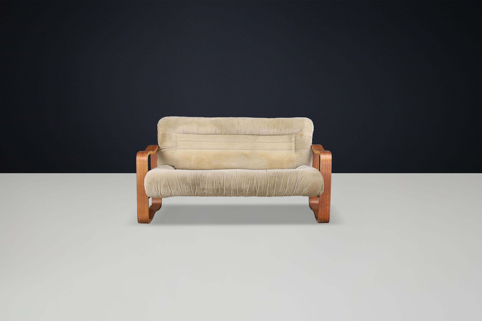 Mid Century Modern Bentwood Sofa By Jan Bočan, Czech Republic, 1970s photo for sale