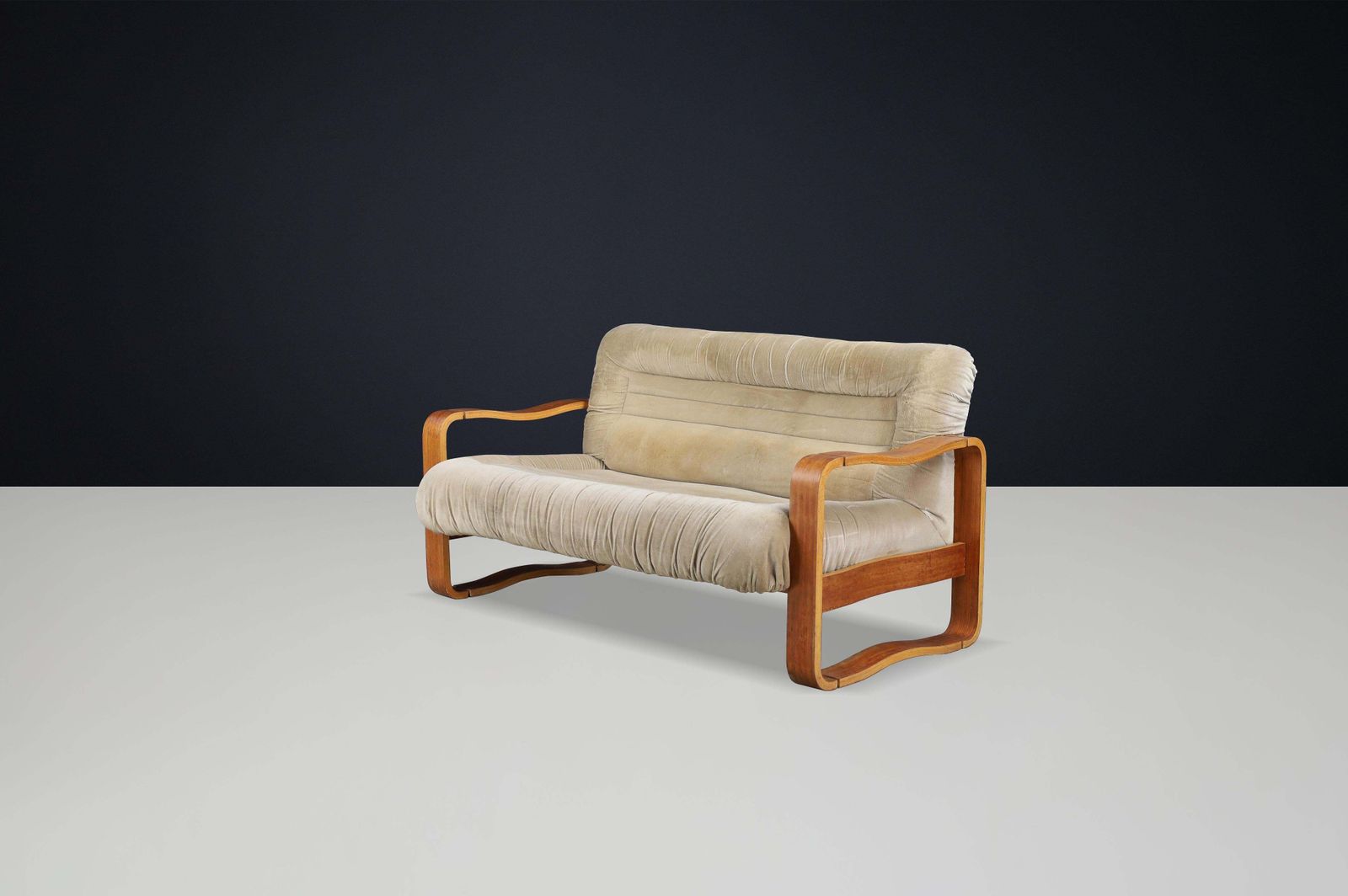 Mid Century Modern Bentwood Sofa By Jan Bočan, Czech Republic, 1970s photo Furniture