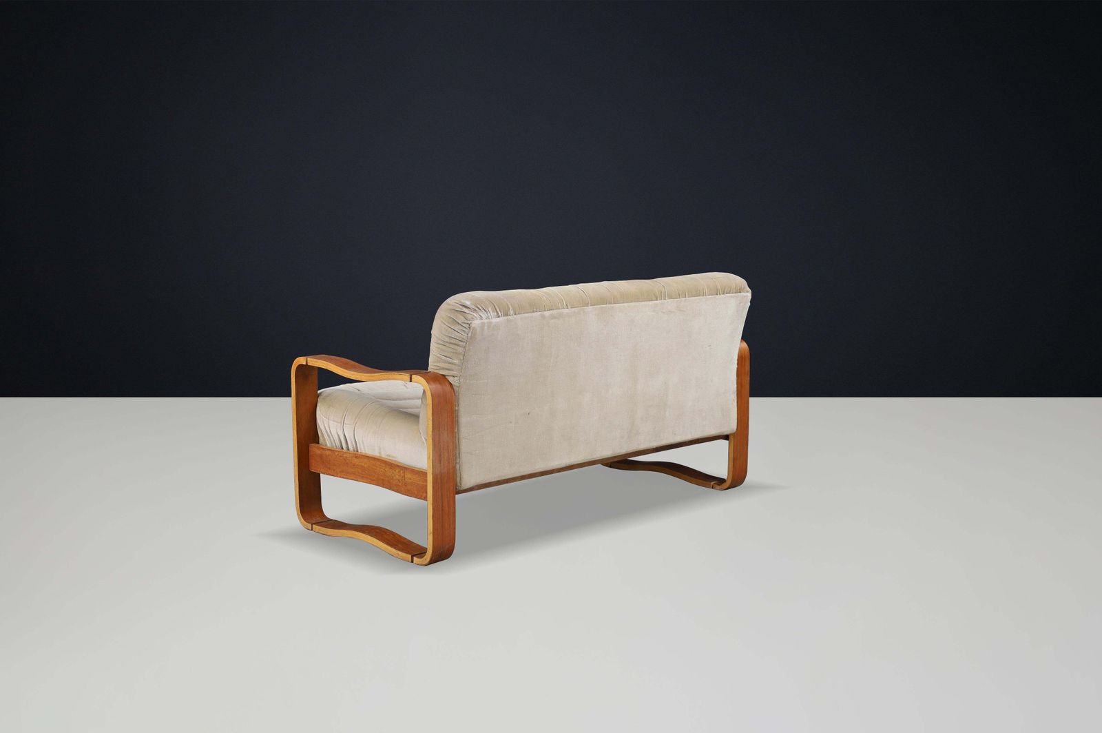 photo furniture Mid Century Modern Bentwood Sofa By Jan Bočan, Czech Republic, 1970s