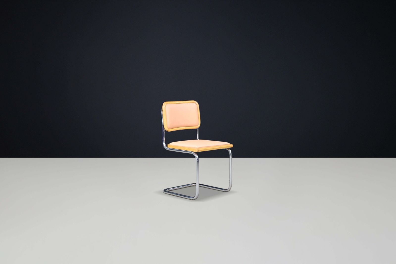 Marcel Breuer Cesca Dining Room Chairs   Chrome, Wood, And Leather, Italy 1970s photo for sale