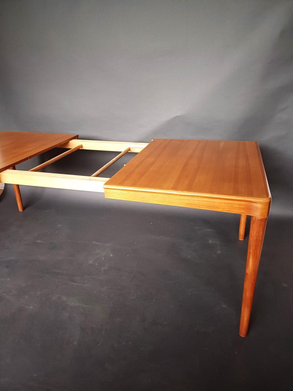 Mid Century Modern Extendable Teak Dining Table By H.W. Klein For Bramin photo buy