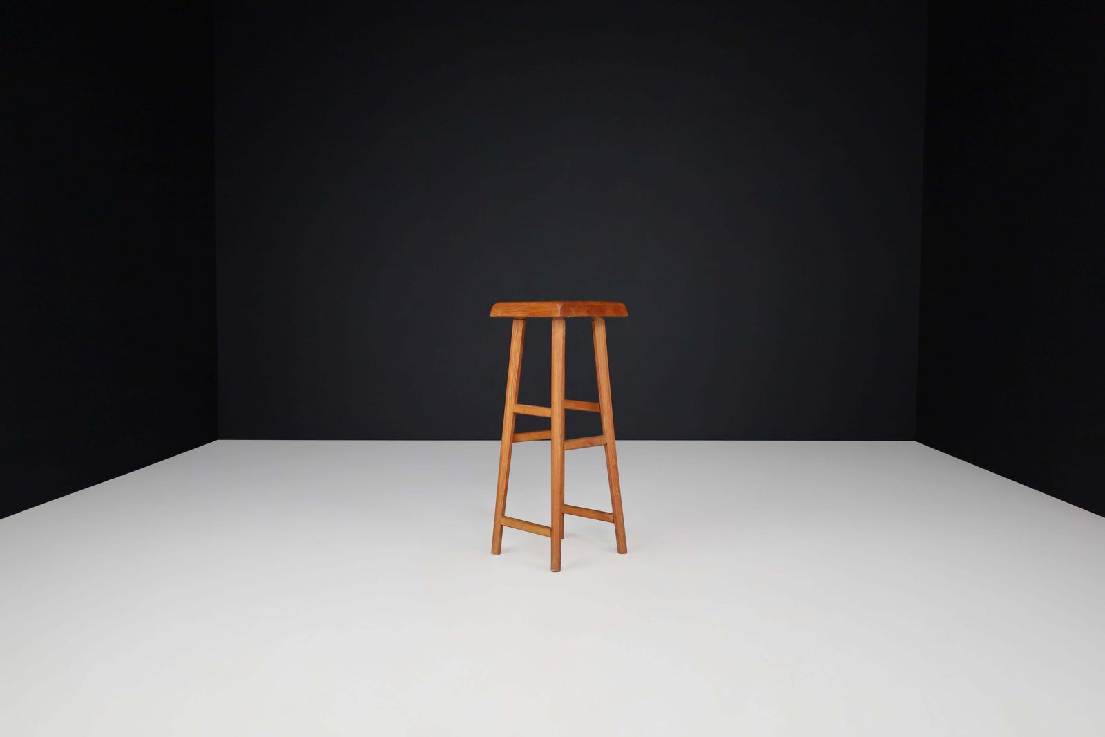 Pierre Chapo, Elm Bar Stool S 01 C France, 1960 photo 1075.0