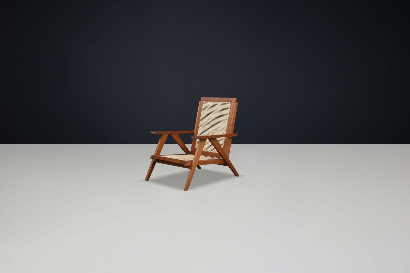 photo furniture 1950s French Teak And Cane Armchairs – Mid Century Modern Icons