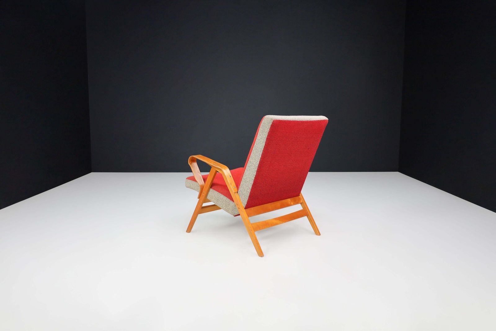 František Jirák For Tatra Nábytok Lounge Chair In Original Upholstery, 1960s Cz photo vintage