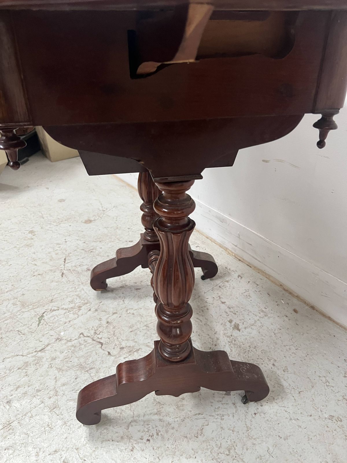 Napoleonic Era Mahogany And Veneer Work Table, 19th Century photo furniture