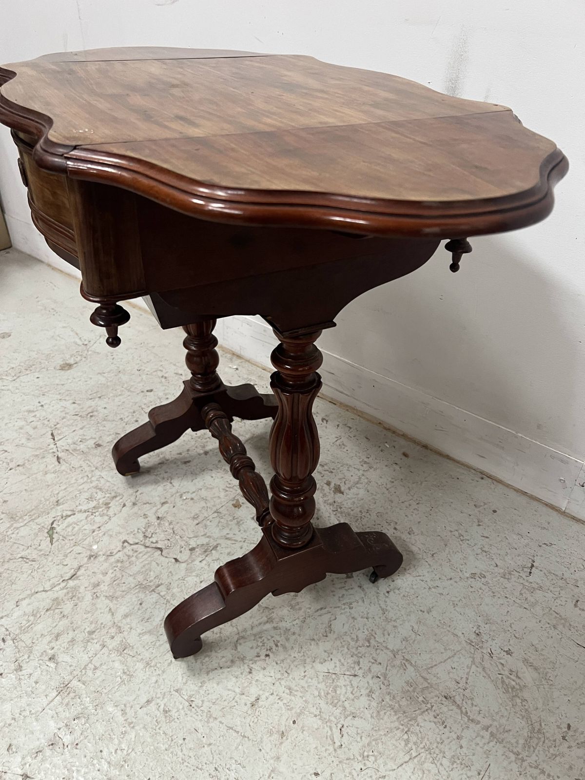 Napoleonic Era Mahogany And Veneer Work Table, 19th Century photo Furniture