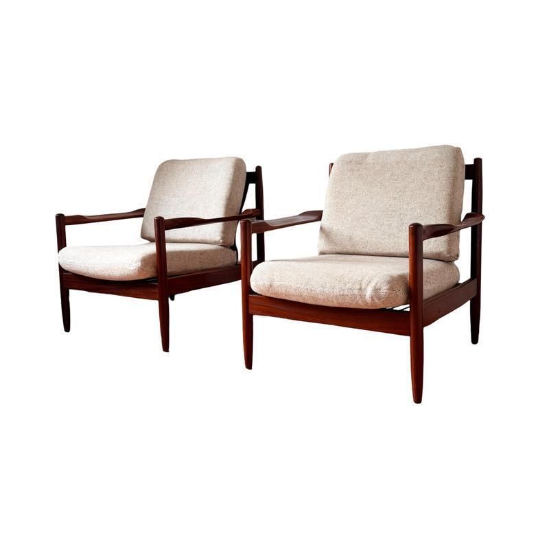 Danish Easy Chairs And Sofa In Rosewood By Grete Jalk For France & Son 1960s, Set Of 3 photo furniture